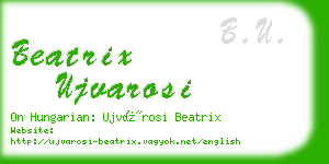 beatrix ujvarosi business card